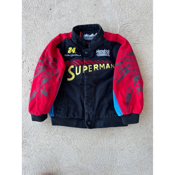 Superman JH Design Kids Racing Jacket Size S NASCAR Hendrick Motorsports 24 - Picture 1 of 4